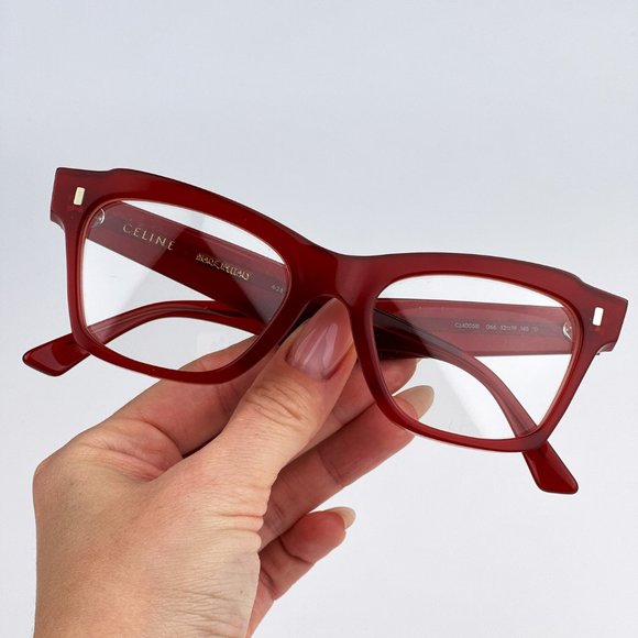 Celine CL40058I 066 Eyeglasses Red Butterfly Women CL 40058I - Picture 6 of 13